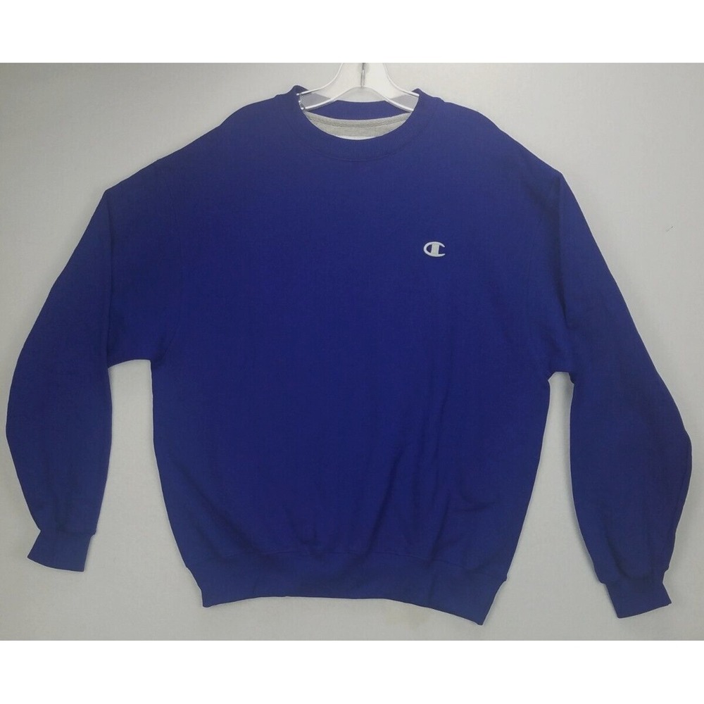 Champion Eco Mens Sweatshirt‎ SZ L Blue Pullover